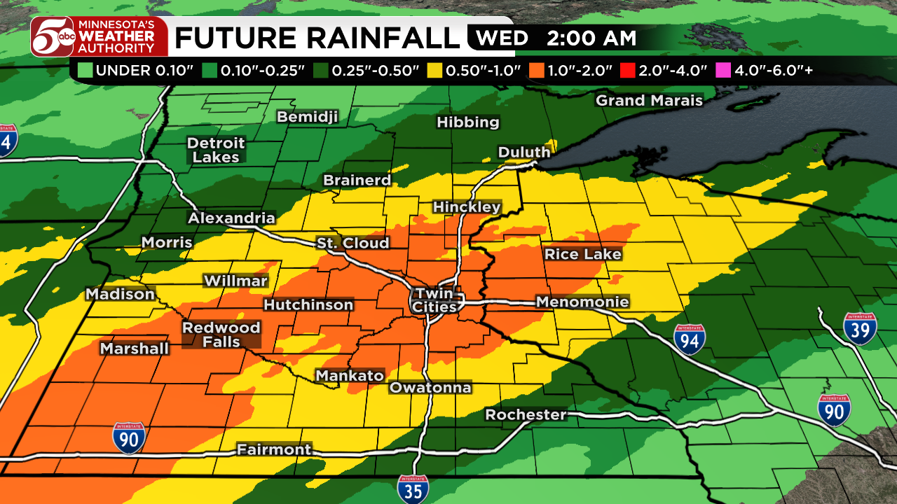 Rainy start to week, warmer days return — KSTP 5, Wayzata Community news