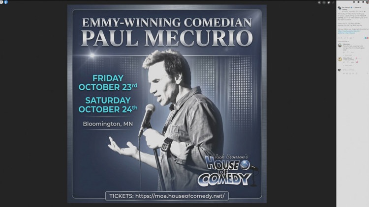 Comedian Paul Mecurio to stop by MOA for multiple shows — KARE 11 Local, Wayzata Community news