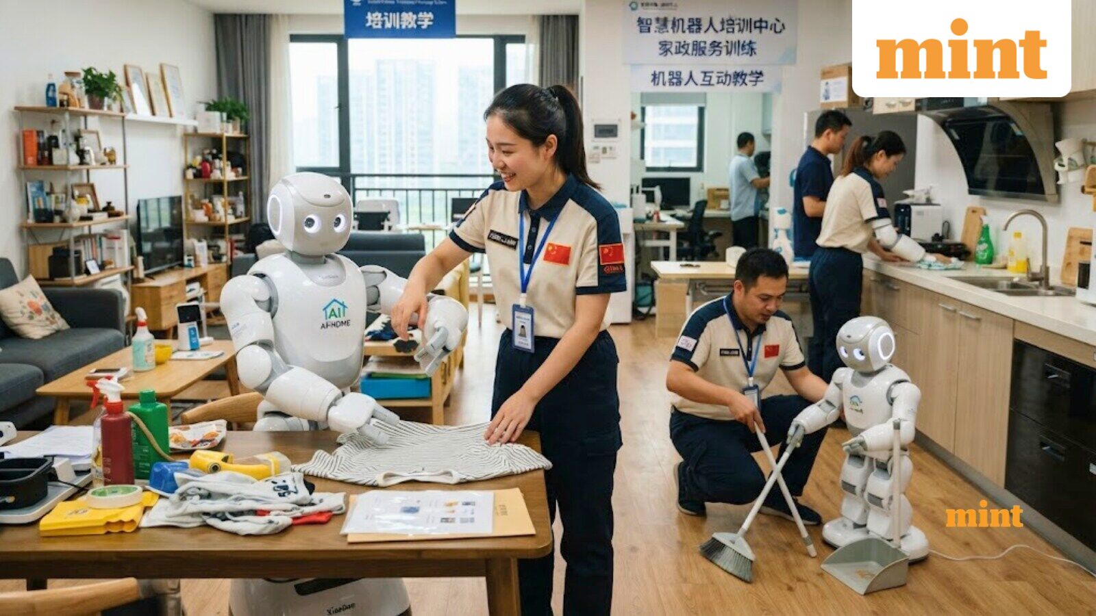 Workers in China are teaching robots everyday chores, earning ₹57,000 monthly by folding clothes, sweeping floors, more — Mint India, Wayzata Technology news